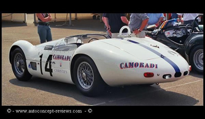 Maserati Birdcage Camoradi Streamlined T61 Le Mans 1960 2